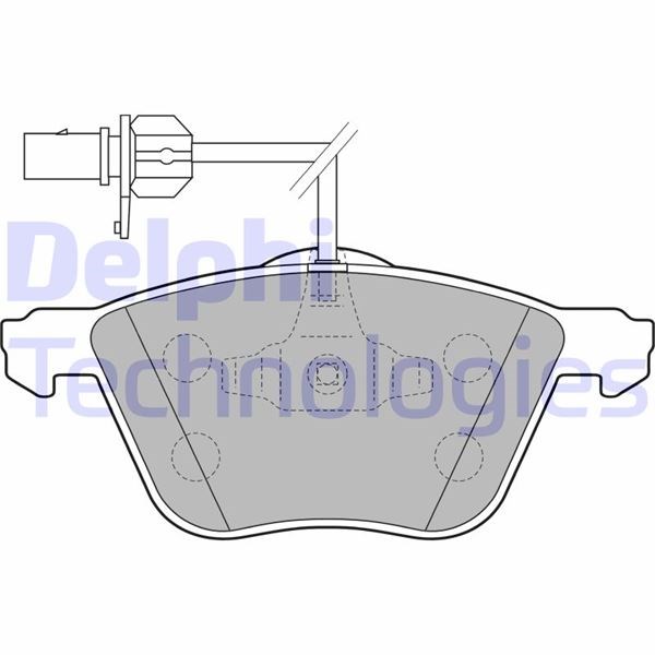 Ford Galaxy Seat Alhambra VW Caravelle Sharan Transporter Ön Fren Balatası DELPHI