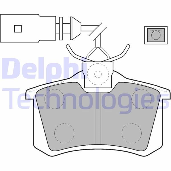 Ford Galaxy Arka Fren Balatası DELPHI