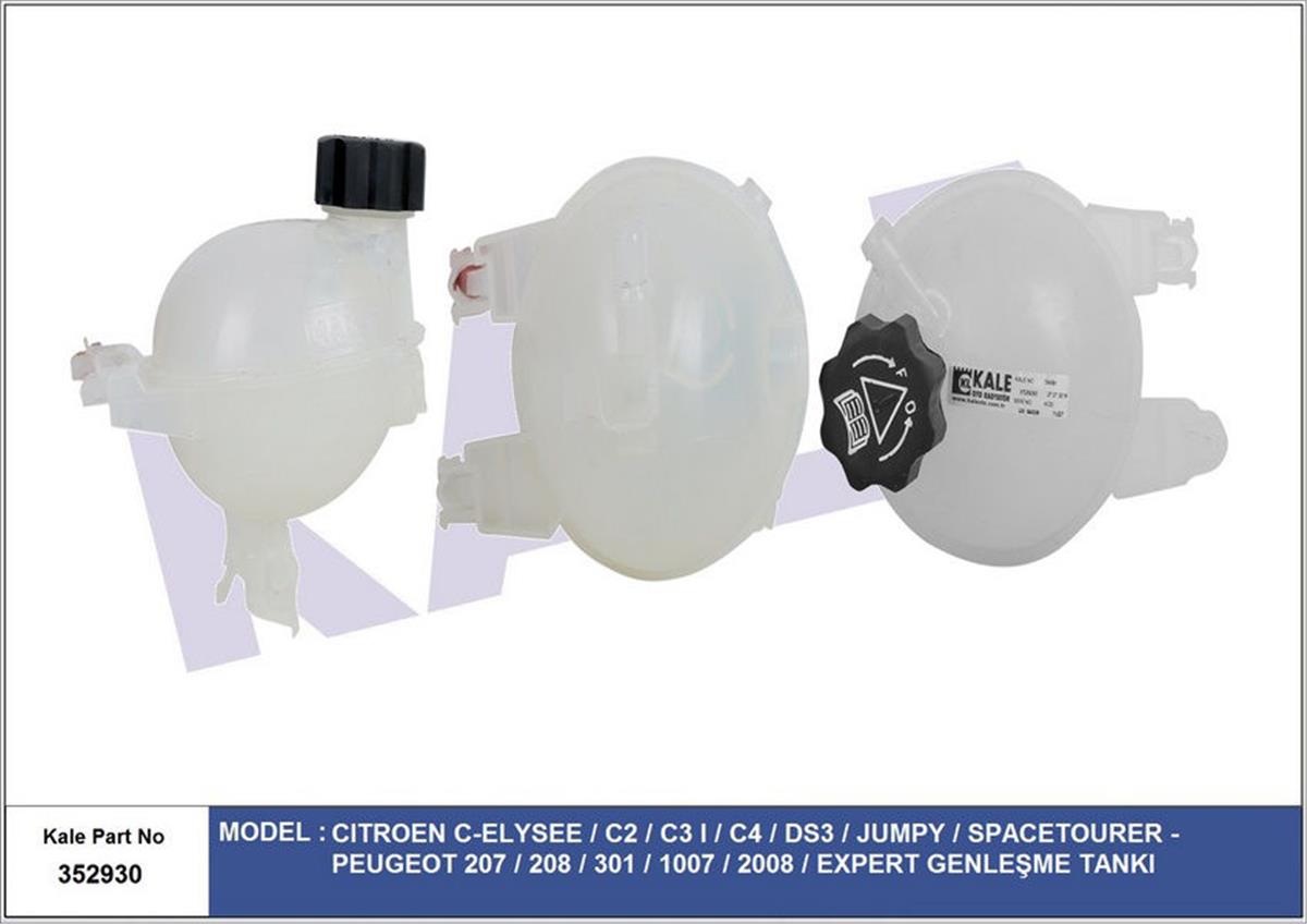 Genleşme Tankı C-Elysee-C2-C3 I-C4-Ds3-Jumpy-Spacetourer-Peugeot 207-208-301-100
