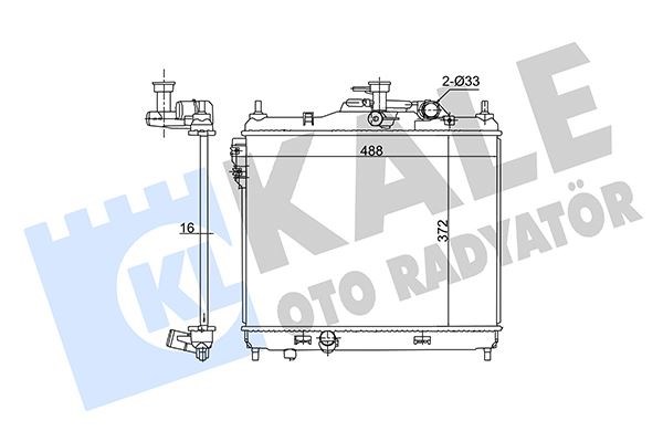 Hyundai Getz Su Radyatörü 1.5CRDI KALE-RADYATOR