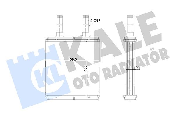 Hyundai Getz Kalorifer Radyatörü KALE-RADYATOR