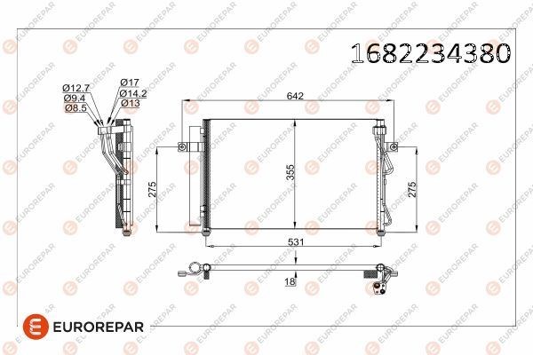 Hyundai Getz Klima Radyatörü Kondenser EUROREPAR