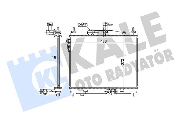 Hyundai Getz Su Radyatörü 1.5CRDI KALE-RADYATOR