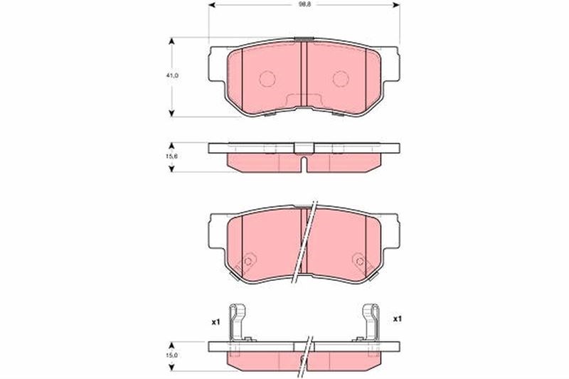 Hyundai Getz Arka Fren Balatası TRW