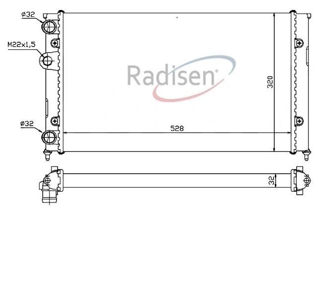 Volkswagen Golf 3 Radyatör RADISEN