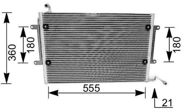 Volkswagen Golf 3 Vento Klima Radyatörü MAHLE