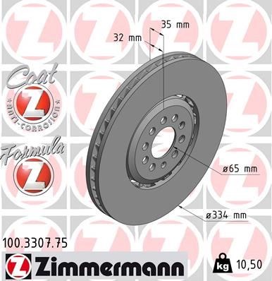 Volkswagen Golf 4 4Motion Fren Diski ZIMMERMANN
