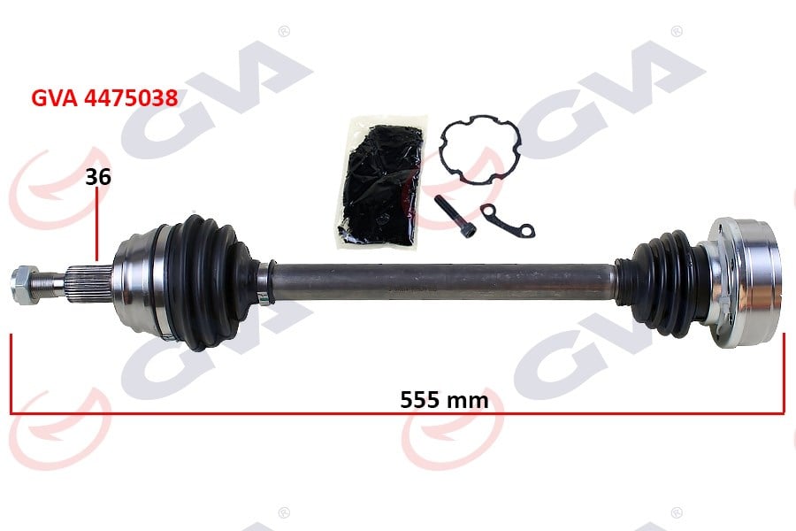 Volkswagen Golf 4 Komple Aks Sol 1.4-1.6 555mm GVA