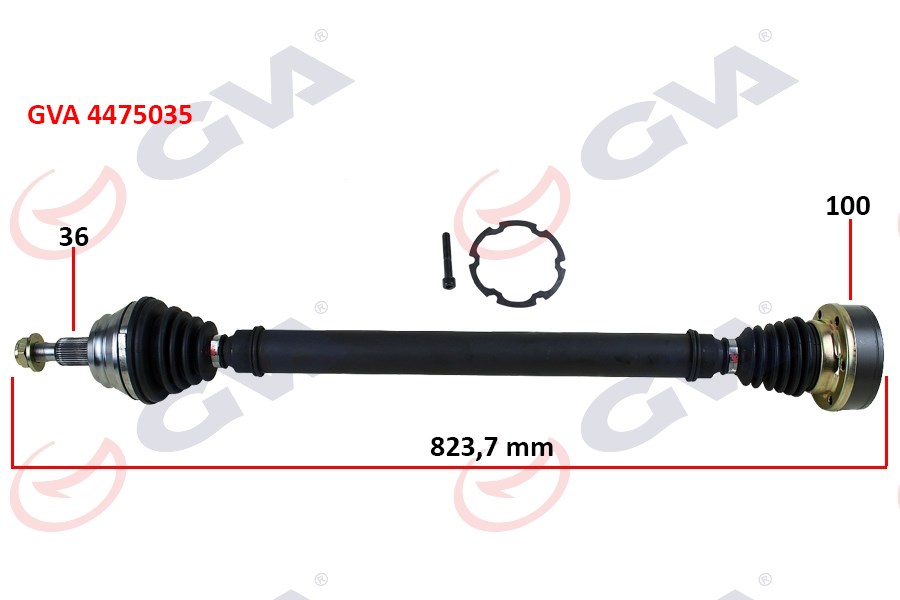 Volkswagen Golf 4 Komple Aks Sağ 1.9 TDI 823mm GVA