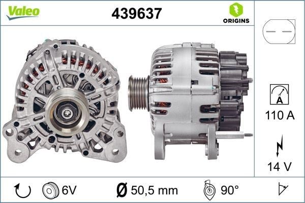 Golf 5 Jetta 3 1.4 TSI Alternatör VALEO