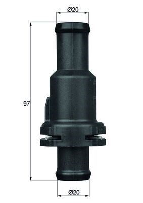 Volkswagen Golf 5 Termostat Komple 80C MAHLE