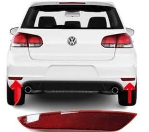 Volkswagen Golf 6 Arka Tampon Reflektörü Sol GKL
