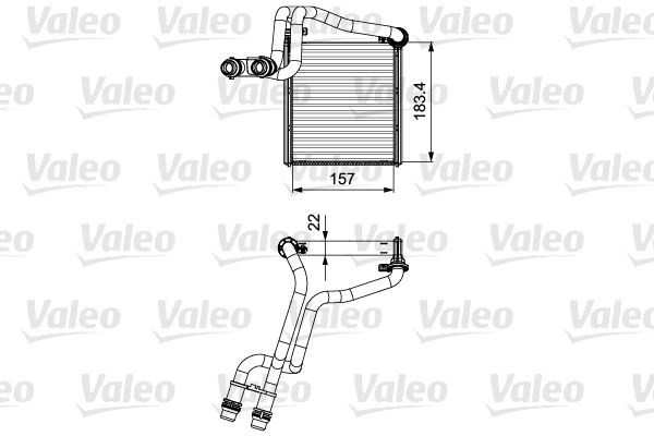 Volkswagen Golf VI-Jetta Kalorifer Radyatörü VALEO