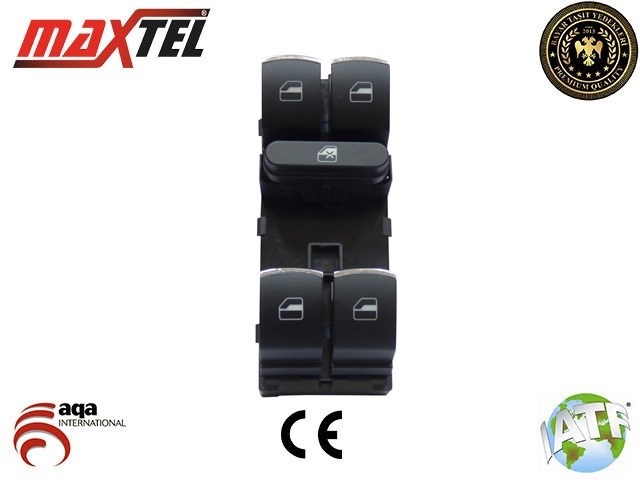 Volkswagen Golf VI VII Passat Tiguan Touareg Sol Cam Kaldırma Anahtarı MAXTEL