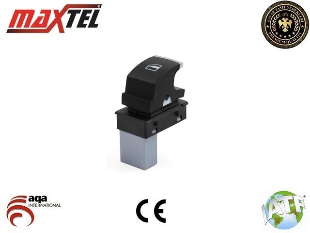 Volkswagen Golf VI VII Passat Tiguan Touareg Sağ Otomatik Cam Kaldırma Anahtarı MAXTEL
