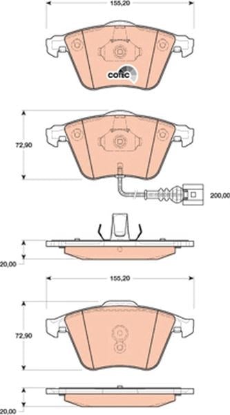 Volkswagen Golf VI Audi A3 TT Ön Balata TRW