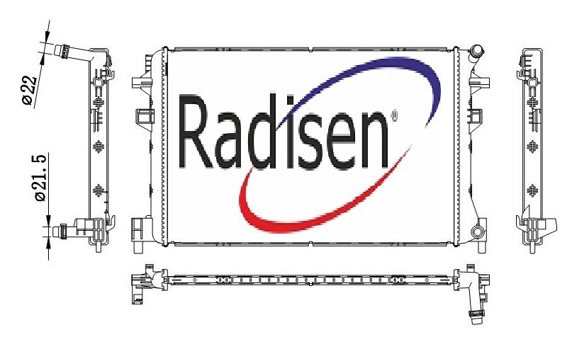 Volkswagen Golf VII Su Radyatörü RADISEN