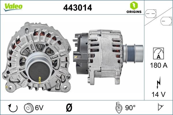 Volkswagen Golf VII Passat Audi A3 Seat Leon Alternatör VALEO
