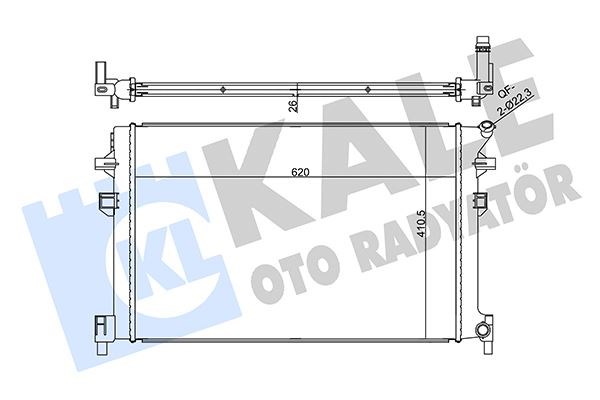 Volkswagen Golf 7 Passat Tiguan Arteon Audi A3 Seat Leon Skoda Octavia... KALE-RADYATOR