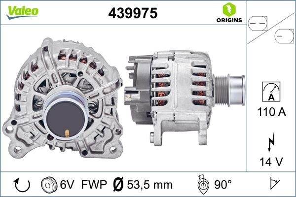 Volkswagen Golf 7 Audi A3 Seat Leon Alternatör 1.4L VALEO