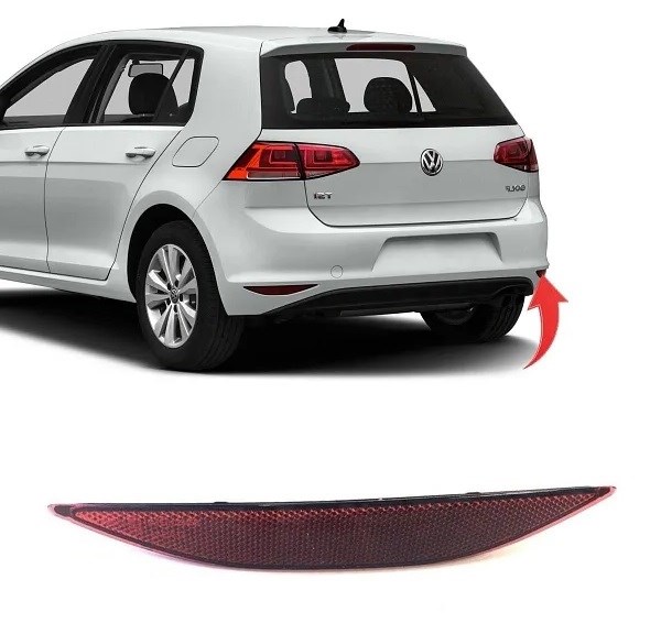 Volkswagen Golf 7 Karartılmış Arka Tampon Reflektörü Sağ GKL