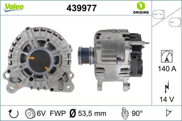 Volkswagen Golf VII Audi A3 Seat Leon Alternatör 2L TDI VALEO