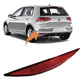 Volkswagen Golf 7 Reflektör Arka Tampon Sol 2014-2017 PRO-A