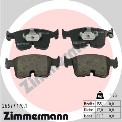 Volkswagen Golf 8 Ön Fren Balatası ZIMMERMANN