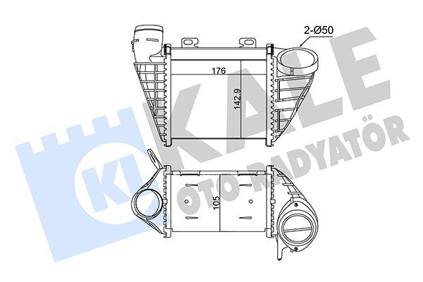 Volkswagen Golf III Golf IV Vento İntercooler 1.9 TDI 93-97 KALE-RADYATOR