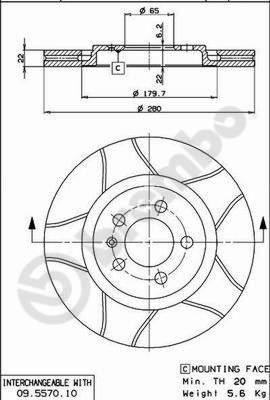 Volkswagen Golf III Ön Fren Aynası BREMBO