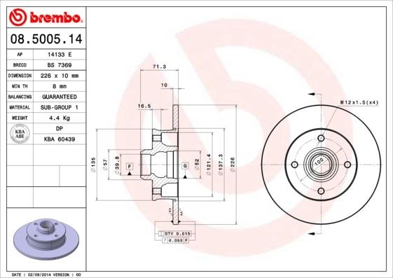Volkswagen Golf III 92-98 Passat 85-96 Polo 1.4 16V 96> Arka Fren Aynası BREMBO