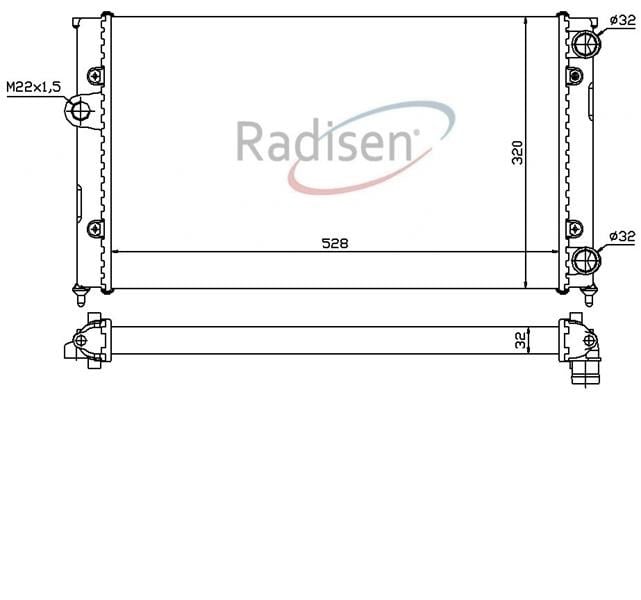 Volkswagen Golf III Radyatör 1.8 RADISEN