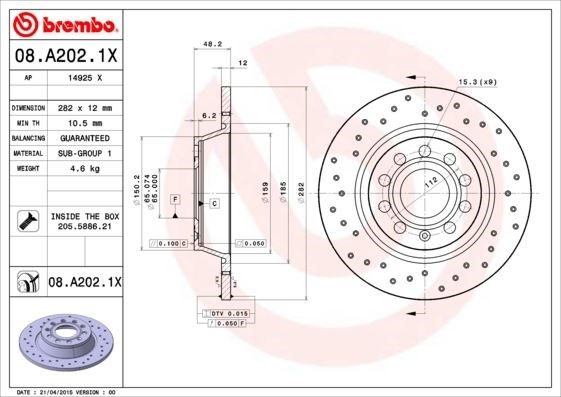 Golf V V Passat Jetta III Touran Tiguan A3 Octavia Leon Arka Fren Aynası BREMBO