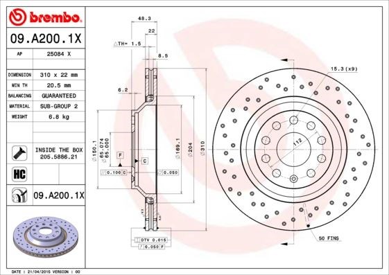 Volkswagen Golf V Golf VI Passat Eos Audi A3 Scirocco Arka Fren Aynası Havalı BREMBO