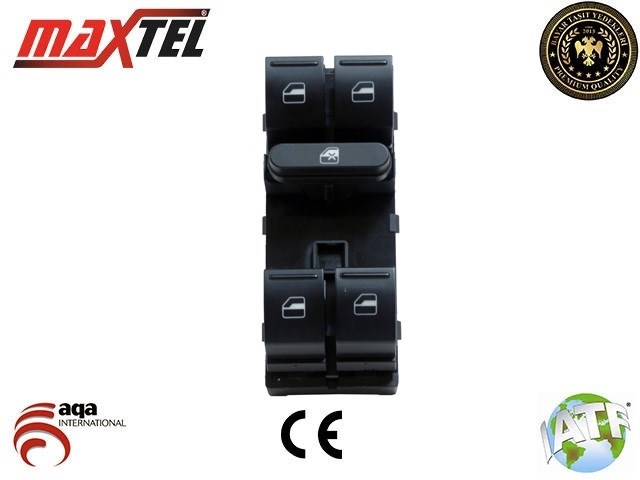 Volkswagen Golf V Jetta Passat Sol Cam Kaldırma Anahtarı MAXTEL
