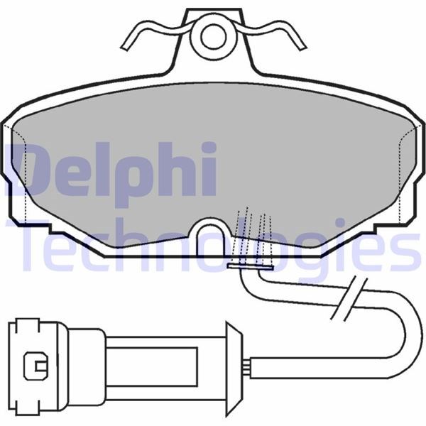 Ford Granada Arka Fren Balatası DELPHI