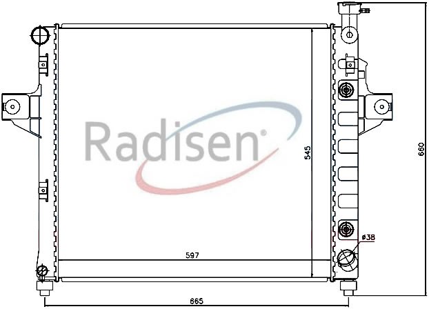 Jeep Grand Cherokee Radyatör RADISEN