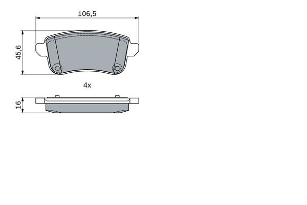 Renault Grand Scenic 3 Scenic 4 Talisman Megane 4 Arka Disk Fren Balatası BOSCH