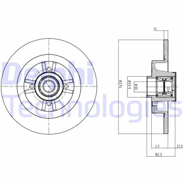 Renault Grand Scenic Arka Fren Diski ABS Sensör Halkalı DELPHI