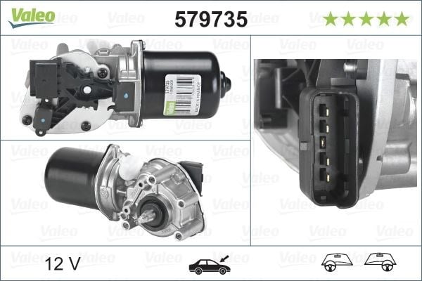 Renault Grand Scenic II Ön Cam Silecek Motoru VALEO