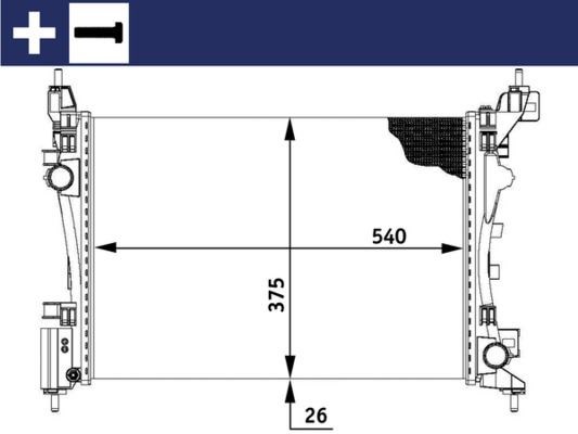 Fiat Grande Punto Motor Su Radyatörü MAHLE