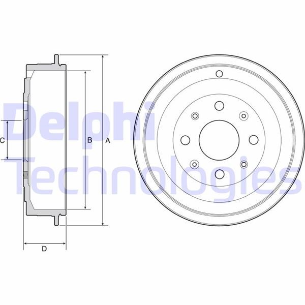 Fiat Grande Punto Punto Punto Evo Opel Corsa D Adam Arka Fren Kampanası DELPHI