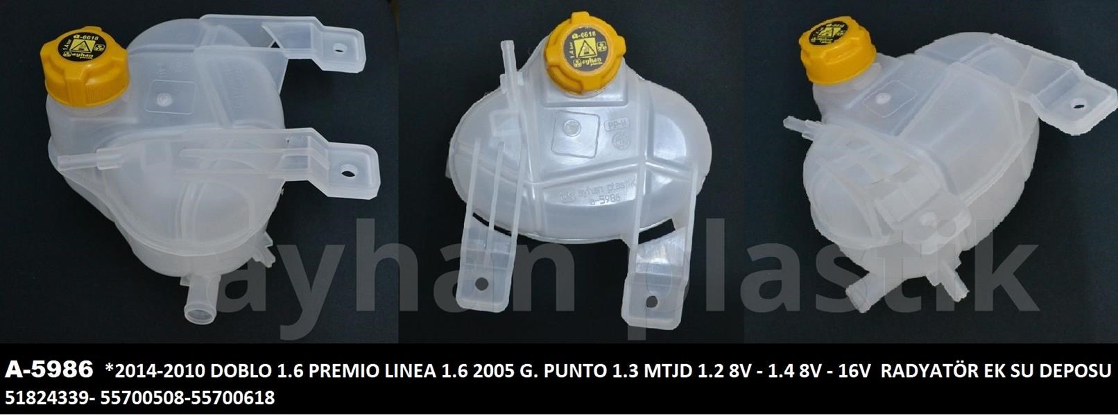 Fiat Grande Punto Genleşme Kavanozu Kapaklı 1.3D MJET AYHAN
