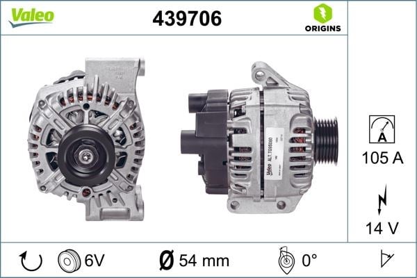 Fiat Grande Punto Alternatör VALEO