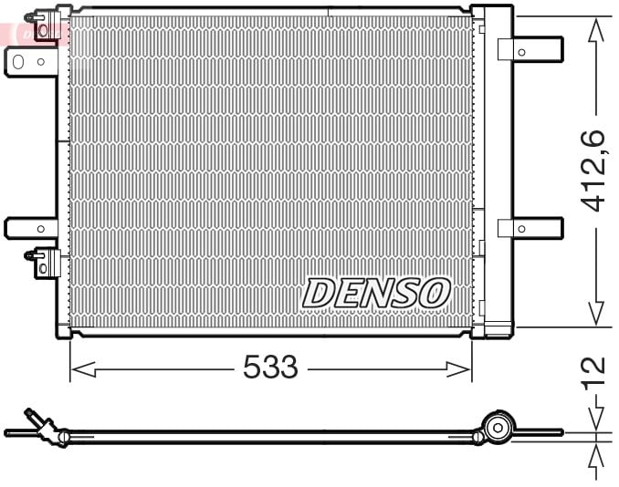 Opel Grandland Peugeot 5008 3008 308 Citroen C4 Klima Radyatörü Kondansatörü DENSO