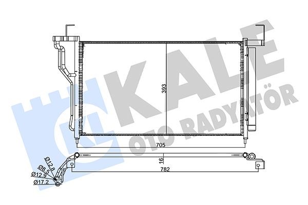 Hyundai H-1 Kondenser KALE-RADYATOR