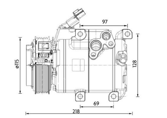 Hyundai H350 Klima Kompresörü MAHLE