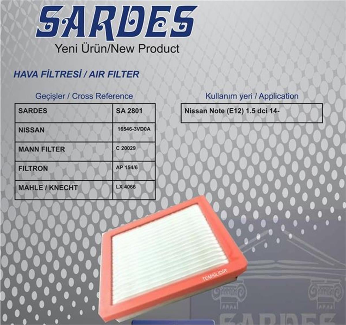 Hava Filtreleri Nıssannote E12 1.5 Dci 14-
