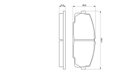 Toyota Hiace Ön Fren Balatası BOSCH