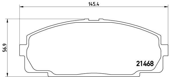 Toyota Hiace Ön Fren Balatası BREMBO